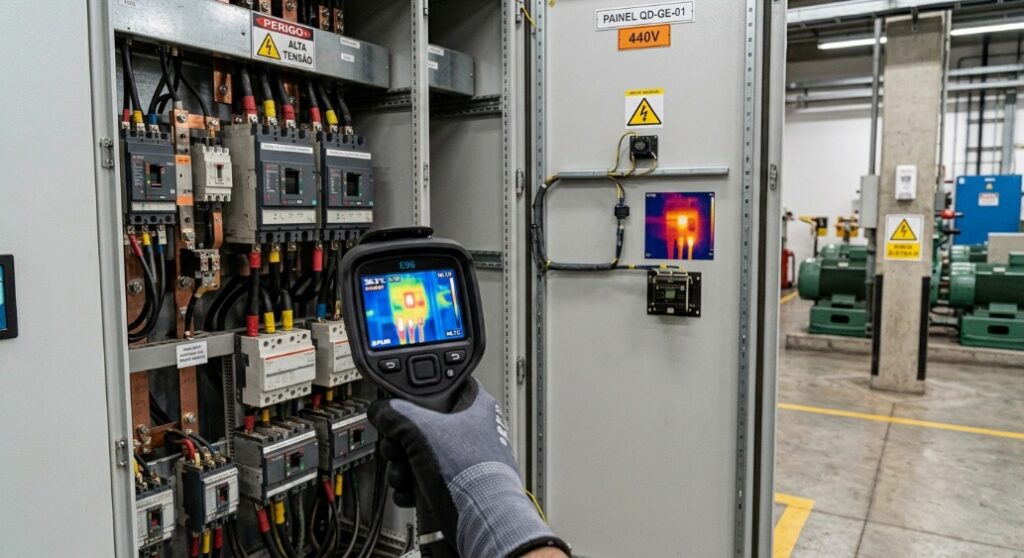 Inspeção termográfica de equipamentos elétricos